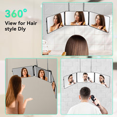 Moruedtu miroir montage porte et mur, fixation robuste et stable