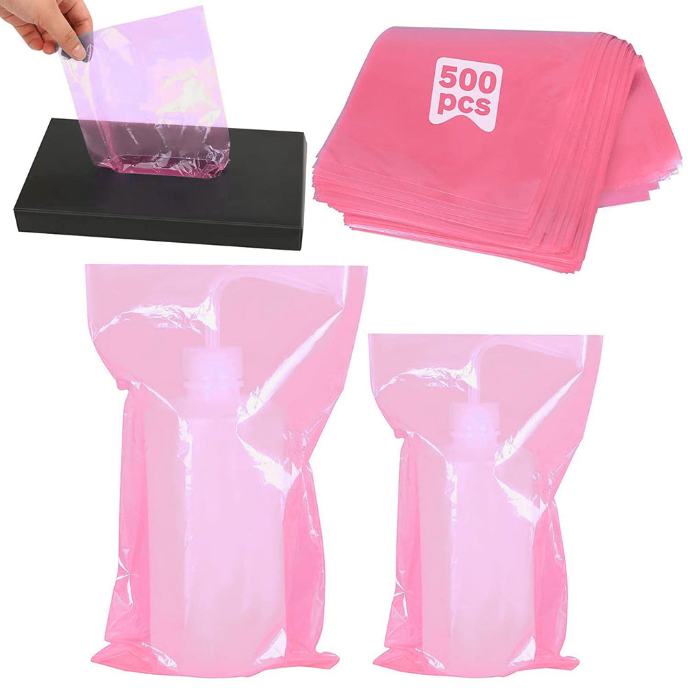 MOSROAD sacs lavage bouteilles tatouage rose pour protéger et voir le liquide
