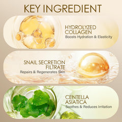 Mucin escargot MOSRROU, hydratation durable et douceur.