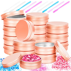 MotBach boîtes aluminium 60 ml ouvertes, rangement portable et accès rapide.