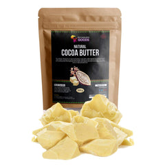 Beurre cacao brut Motherland Goods pour hydrater profondément la peau.