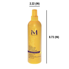 Motions Nourish et Restore avant-après cheveux démêlés avec douceur.