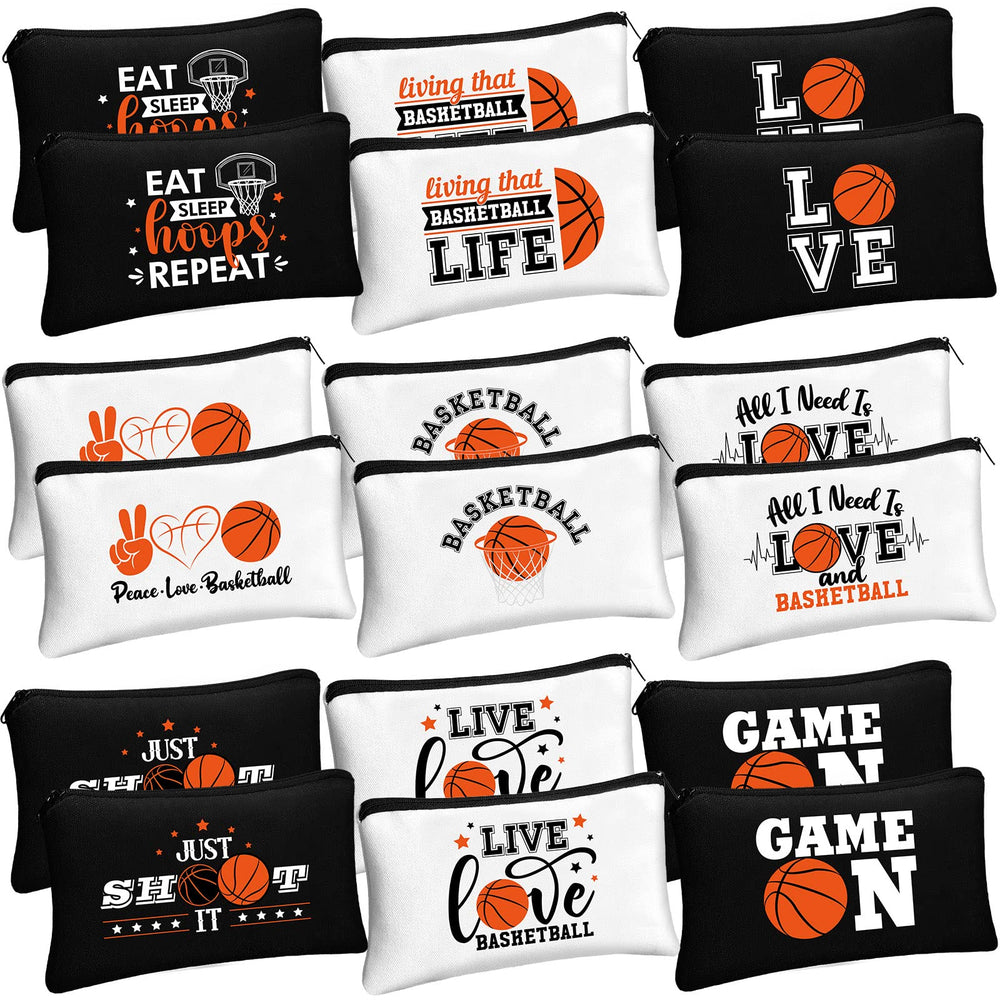 Sacs maquillage Moukeren basket-ball, pratique pour les cosmétiques quotidiens.