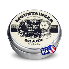Baume barbe Mountaineer Brand naturel au parfum bois améliore la douceur et le contrôle.