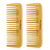MoyRetty Bamboo : brosse à cheveux à dents larges pour démêler en douceur.