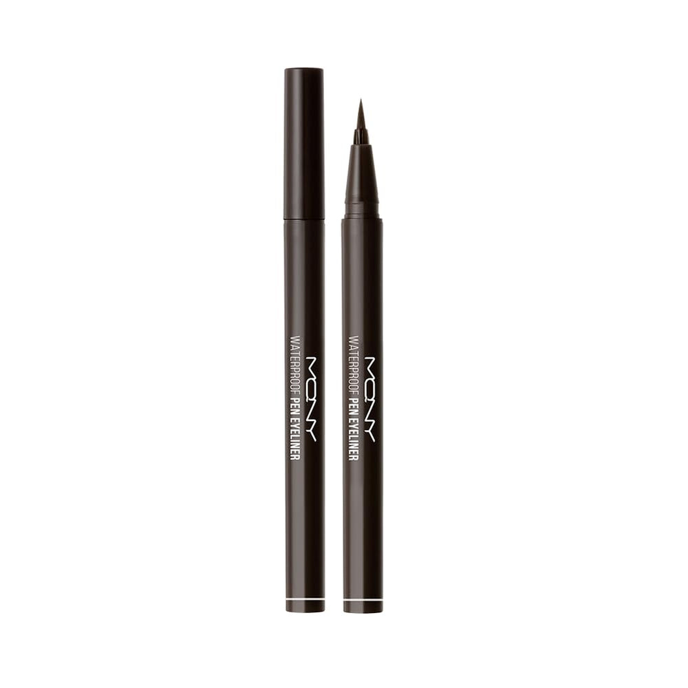 MQNY MacQueen stylo eyeliner étanche brun-noir prêt à tracer une ligne nette