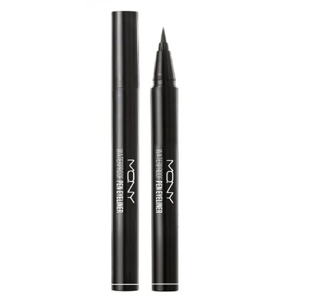 MQNY MACQUEEN stylo trait liquide noir profond pour un regard durable.