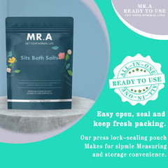 MR.A Sitz Bath Sels versement dans la baignoire — utilisation facile dans la routine.