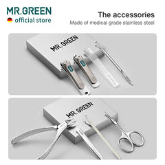 MR.GREEN ciseaux poils visage, précision douce pour les détails
