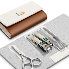 MR.GREEN coffret manucure coloré en cuir, élégant et durable pour voyager
