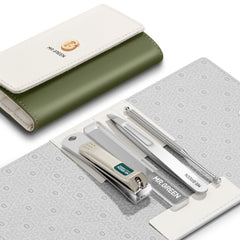 MR.GREEN coffret coloré etui cuir PU, rangement élégant pour les soins quotidiens.