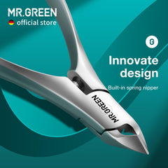 MR.GREEN Cuticle Nippers lame affûtée grâce à la technologie Seiko et durable.