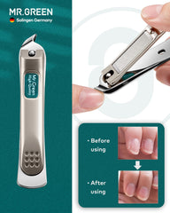 MR.GREEN pince-a-ongles-acier-inoxydable: outil hygiénique durable pour une coupe précise.