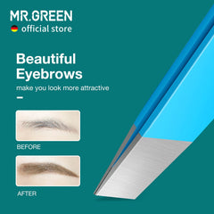 Pinces MR.GREEN en acier inoxydable bleu pour une coupe nette et durable.