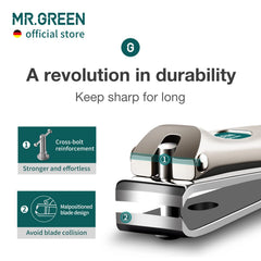 MR.GREEN poignée ergonomique pour une prise en main naturelle.