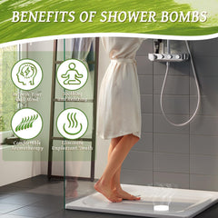 MR MIRYE bombes de douche menthe: fraîcheur vivifiante pour la douche.