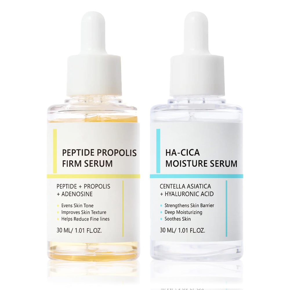 Sérum MrCuvaryas : bouteille peptide propolis hyal, hydratation ciblée.