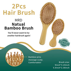 Mini brosse MRD de voyage en bois idéale pour déplacements.