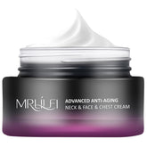 MRLILEI Beauty Crème Cou 4 en 1 – bouteille, hydratation durable et raffermissement potentiel.