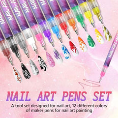Mrryiio emballage cadeau des feutres d'art des ongles prêt à offrir
