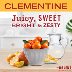 Mrs. Meyer's Clementine lather in hand demonstrates creamy daily-use texture