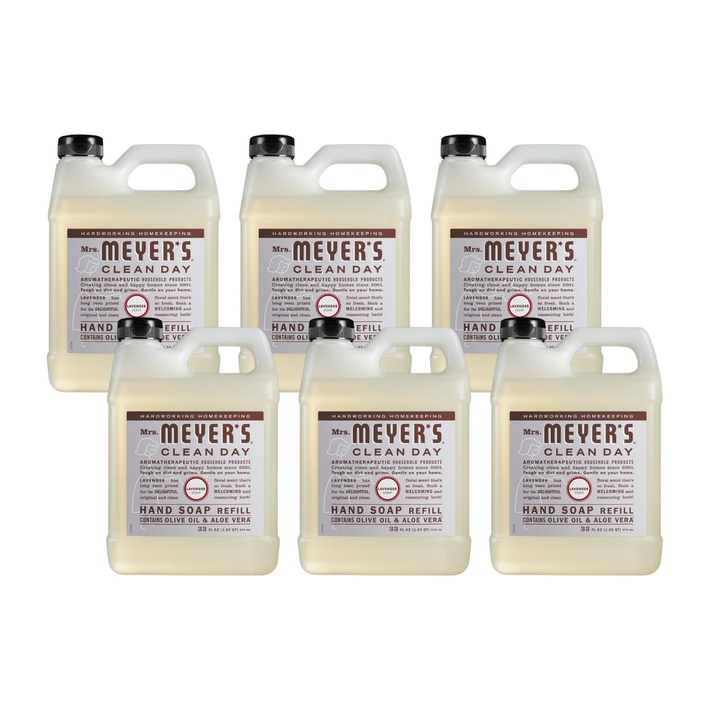 Savon main liquide Lavande de Mrs. MEYER'S, recharge pratique pour usage fréquent.