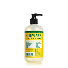 Mrs. Meyer's Savon Mains Chevrefeuille, pompe ergonomique facilitant le dosage.