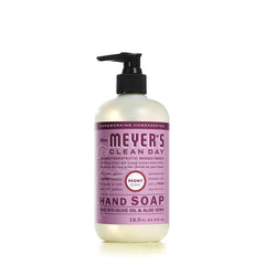 Senteur pivoine : savon mains doux et aromatique Mrs. Meyer's.