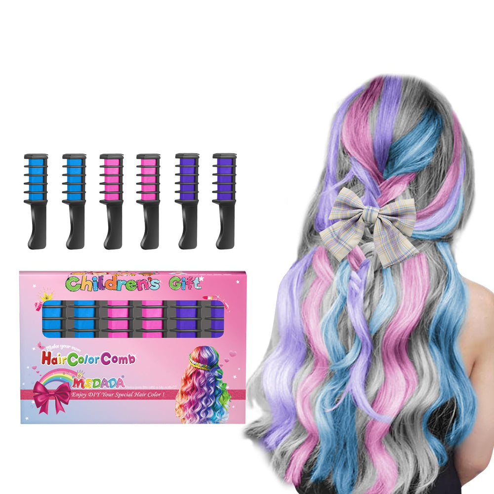 MSDADA brosse-colorant-cheveux bleu: couleur temporaire amusante pour enfants.