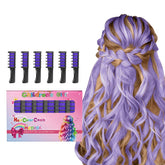 MSDADA peigne colorant capillaire violet – application facile sur cheveux clairs.