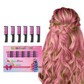 MSDADA peigne craie rose pour cheveux, couleur temporaire lavable.