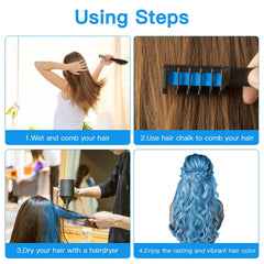 MSDADA sechage avec seche-cheveux, fixation rapide pour un look durable.