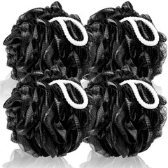 MTDLYICE Loofah XXL 100 g, lot noir, mousse généreuse et lavage efficace.