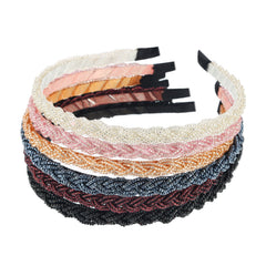 MTLEE bandeau beaded ensemble de six perles scintillantes pour un look élégant