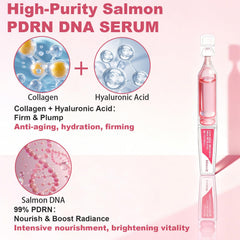 Ampoules MTMULT PDRN sur emballage compact, pratique en déplacement.