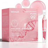 Sérum MTMULT en flacon proche révèle une hydratation durable.