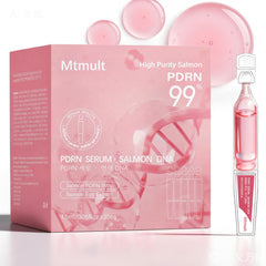 Sérum MTMULT en flacon proche révèle une hydratation durable.