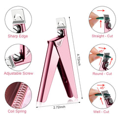 Mudder coupe-cuticules rose outil fiable pour tailler les cuticules sans douleur.