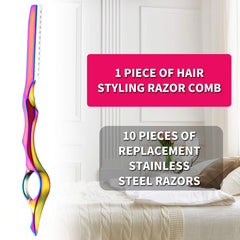 Ensemble Mudder rasoir-coiffure 11 pièces, idéal pour salon et maison