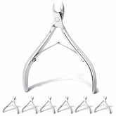 Pinces coupe-cuticule Mudder à pointe en inox pour une coupe précise près des cuticules.