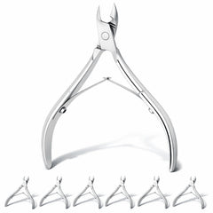 Pinces coupe-cuticule Mudder à pointe en inox pour une coupe précise près des cuticules.