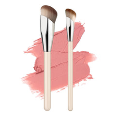 Pinceau blush angulé MUIIGOOD pour contouring précis et naturel.