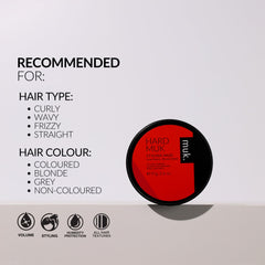 Muk Haircare Pâte de coiffage – épaissit visuellement les cheveux pour un style plus structuré.