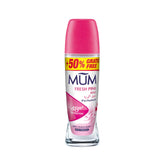 MUM Fresh Pink Roll-On - Bouteille 50 ml offrant une fraîcheur durable tout au long de la journée.