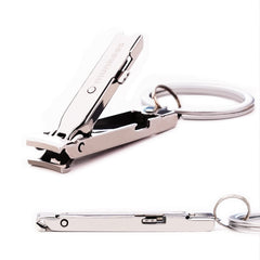 Munkees coupe-ongles ultra-fin plié, porte-clés pratique pour déplacements quotidiens.