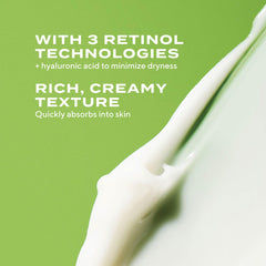 Diagramme Retinol Tri‑Active illustrant action rapide, libération et booster.