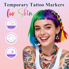 Murend stylo tatouage double pointe garantit précision et détails nets.