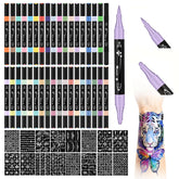 Murend tatouages temporaires marqueurs 36 couleurs pour des designs éclatants sur la peau.