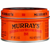Murray's Superior Pomade jar front view showing strong hold and shine.