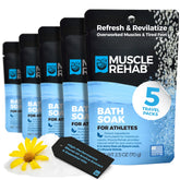 Muscle Rehab sachet Epsom voyage avec arnica pour réconfort musculaire après l'effort.